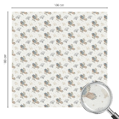 Samolepicí fólie na okna vitráž Vzor ptáků