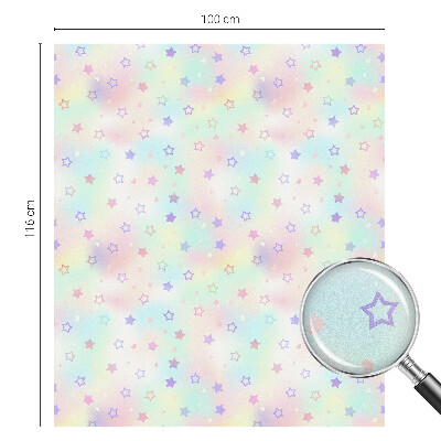 Dekorativní mléčná fólie na sklo Duhové vzory