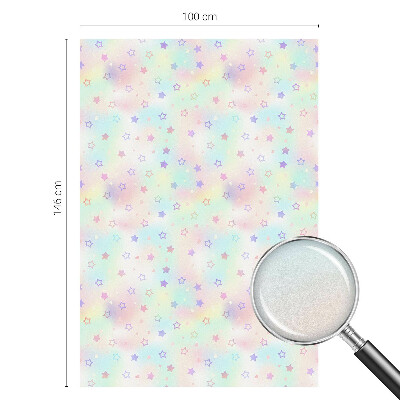 Dekorativní mléčná fólie na sklo Duhové vzory