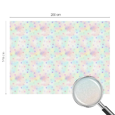 Dekorativní mléčná fólie na sklo Duhové vzory