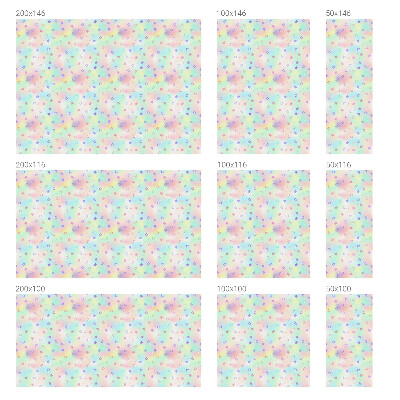 Dekorativní mléčná fólie na sklo Duhové vzory