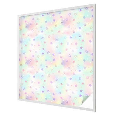 Dekorativní mléčná fólie na sklo Duhové vzory