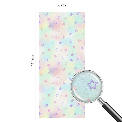 Dekorativní mléčná fólie na sklo Duhové vzory