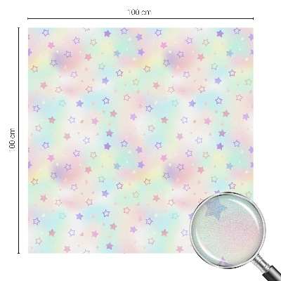 Dekorativní mléčná fólie na sklo Duhové vzory