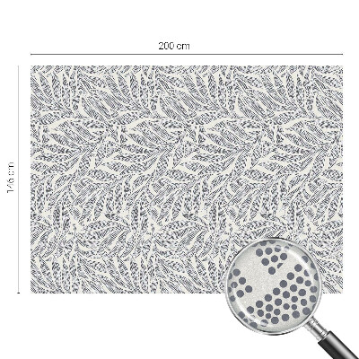 Dekorativní mléčná fólie na sklo Kapky listů