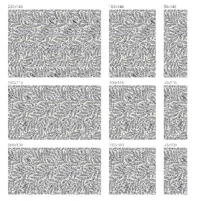 Dekorativní mléčná fólie na sklo Kapky listů