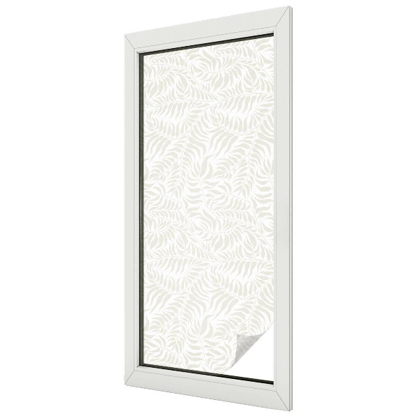 Samolepicí fólie na okna vitráž Listnatá elegance