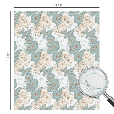 Samolepicí protisluneční fólie na okna Křehké květiny