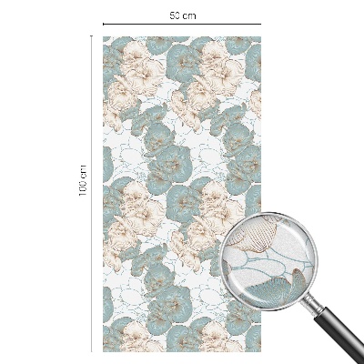 Samolepicí protisluneční fólie na okna Křehké květiny