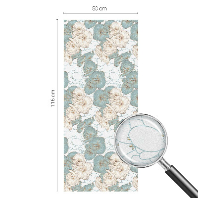 Samolepicí protisluneční fólie na okna Křehké květiny