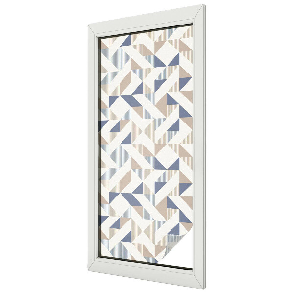 Dekorativní mléčná fólie na sklo Geometrické vzory