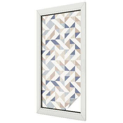 Dekorativní mléčná fólie na sklo Geometrické vzory