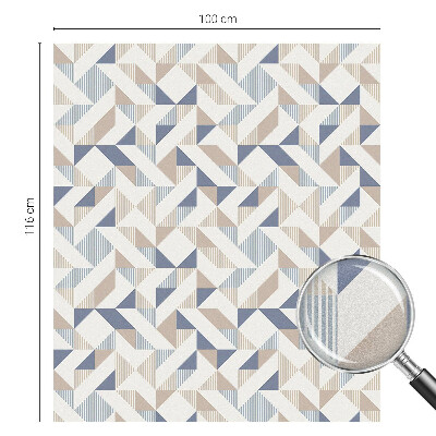 Dekorativní mléčná fólie na sklo Geometrické vzory