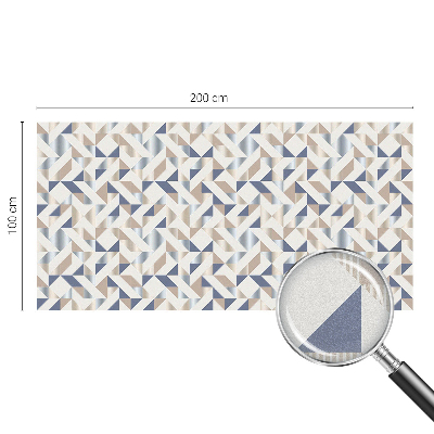 Dekorativní mléčná fólie na sklo Geometrické vzory