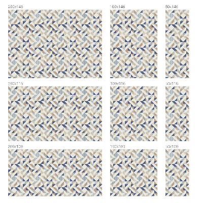 Dekorativní mléčná fólie na sklo Geometrické vzory