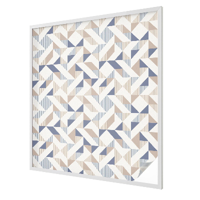 Dekorativní mléčná fólie na sklo Geometrické vzory