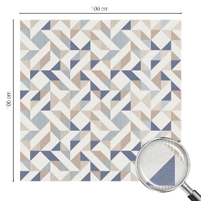 Dekorativní mléčná fólie na sklo Geometrické vzory