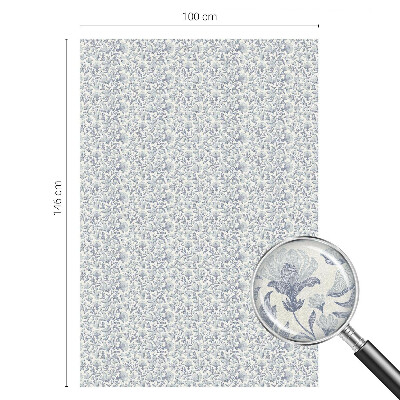 Samolepicí protisluneční fólie na okna Květinový vzor