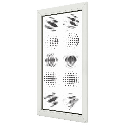 Zatmavovací fólie na okna Tečkované kruhy