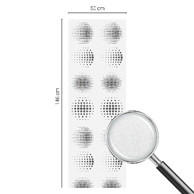 Zatmavovací fólie na okna Tečkované kruhy