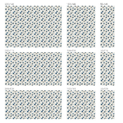 Samolepicí fólie na okna vitráž Modré květy