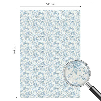 Zatmavovací fólie na okna Květinový vzor