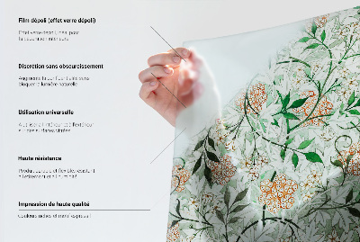 Zatmavovací fólie na okna Floristická elegance