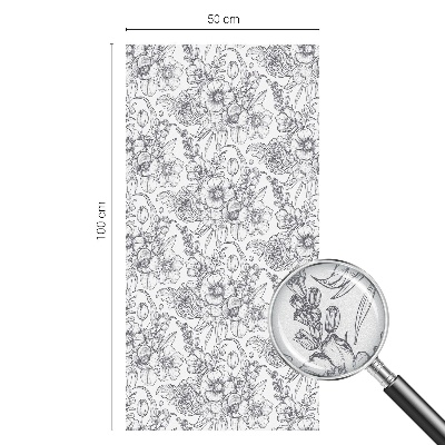 Zatmavovací fólie na okna Floristická elegance