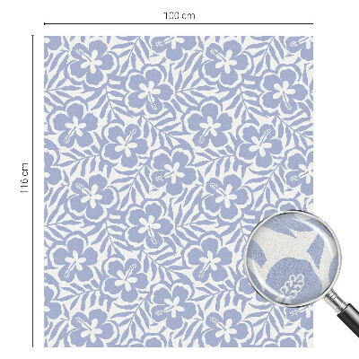 Samolepicí protisluneční fólie na okna Květy ibišku