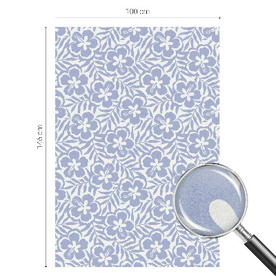 Samolepicí protisluneční fólie na okna Květy ibišku