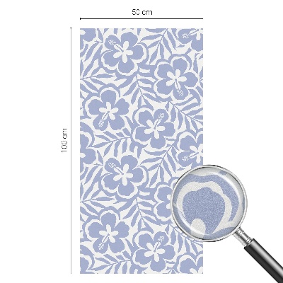 Samolepicí protisluneční fólie na okna Květy ibišku