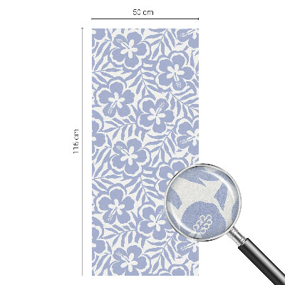 Samolepicí protisluneční fólie na okna Květy ibišku