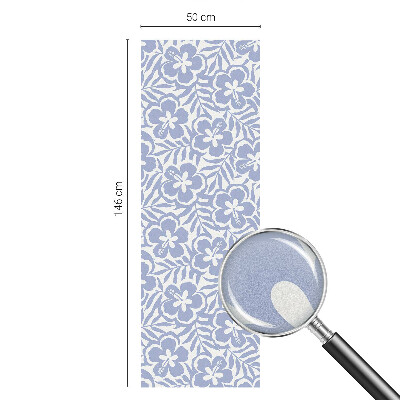 Samolepicí protisluneční fólie na okna Květy ibišku