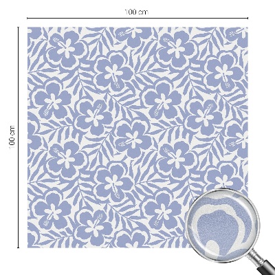 Samolepicí protisluneční fólie na okna Květy ibišku