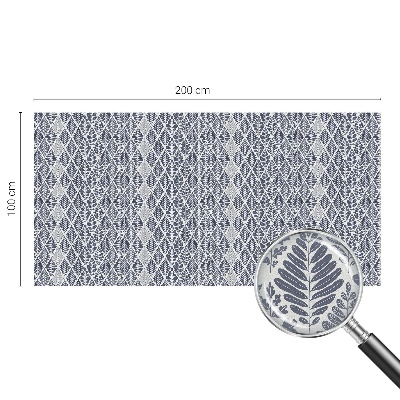 Dekorativní mléčná fólie na sklo Vzorované listy