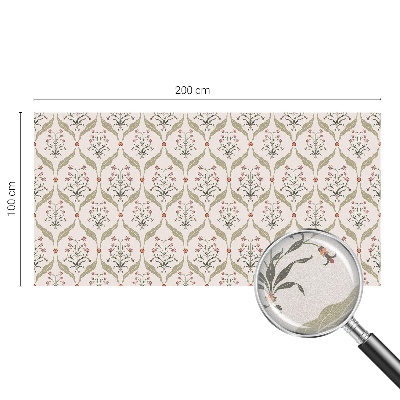 Samolepicí protisluneční fólie na okna Květinový vzor