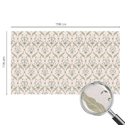 Samolepicí protisluneční fólie na okna Květinový vzor