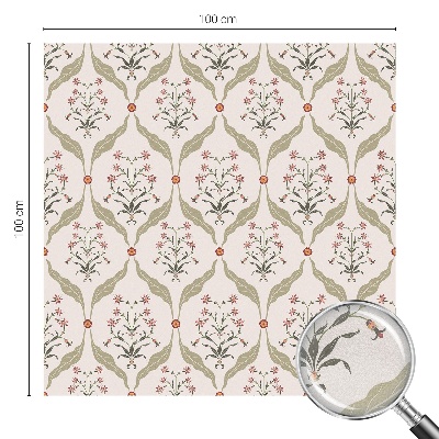 Samolepicí protisluneční fólie na okna Květinový vzor