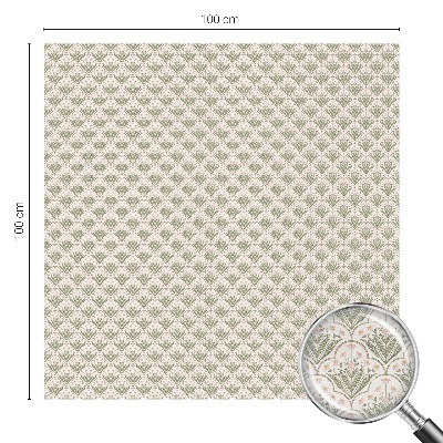 Samolepicí protisluneční fólie na okna Rostlinné ozdoby