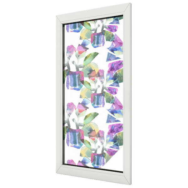 Samolepicí fólie na okna vitráž Barevná abstrakce