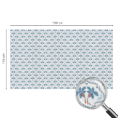 Zatmavovací fólie na okna Modré palmy