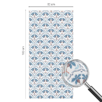 Zatmavovací fólie na okna Modré palmy