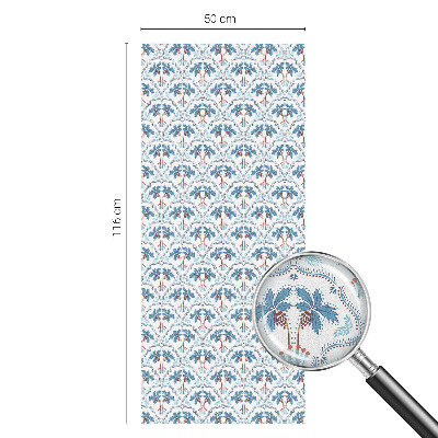 Zatmavovací fólie na okna Modré palmy