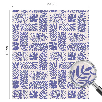 Samolepicí protisluneční fólie na okna Rostlinné vzory