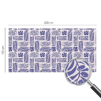 Samolepicí protisluneční fólie na okna Rostlinné vzory