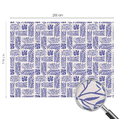 Samolepicí protisluneční fólie na okna Rostlinné vzory