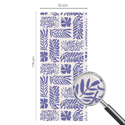 Samolepicí protisluneční fólie na okna Rostlinné vzory