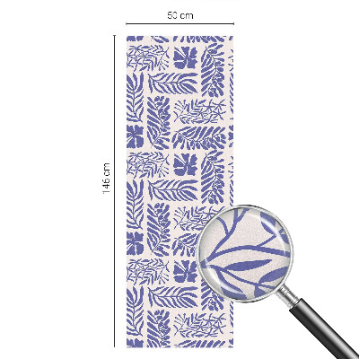 Samolepicí protisluneční fólie na okna Rostlinné vzory