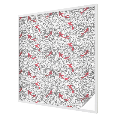 Samolepicí fólie na okna vitráž Vlnitý vzor