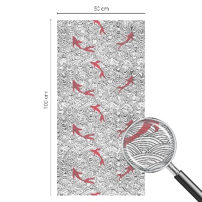 Samolepicí fólie na okna vitráž Vlnitý vzor